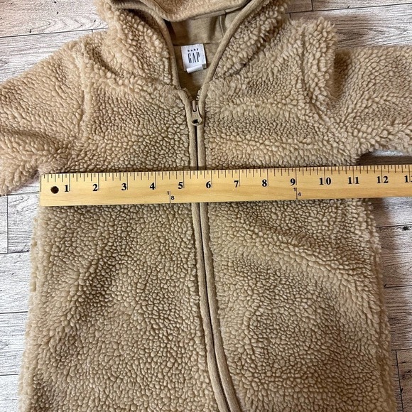 BABY Gap | Sherpa Bear One Piece | Size: 6-12 Months | Travertine Brown - Picture 6 of 9
